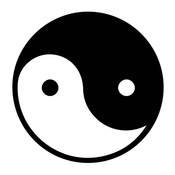 Ying yang symbol vector icon. Verctor illustration EPS 10.